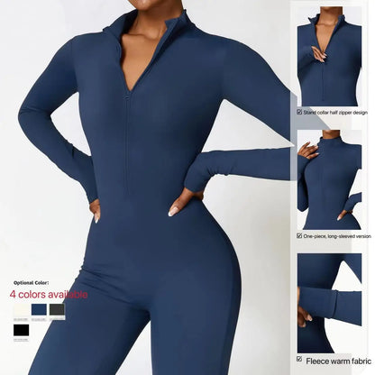 Warme Dames Yoga Bodysuit voor Winter